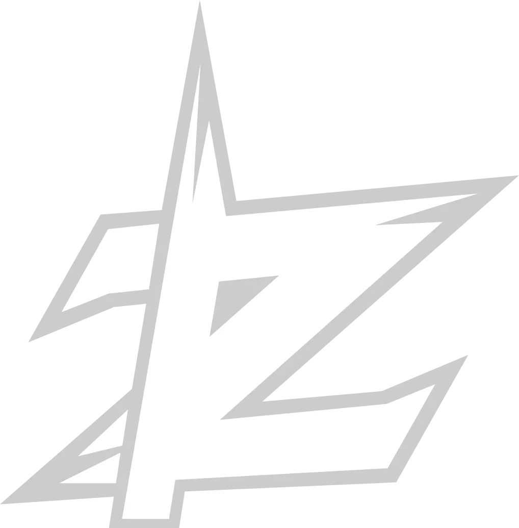 Zenta Running Team logo, Z y R unidas pintadas sobre el asfalto